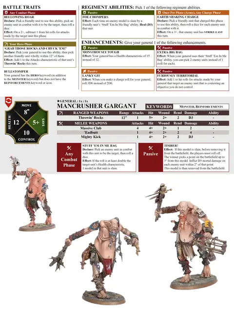 Wallsmasher Stomp Spearhead sheet